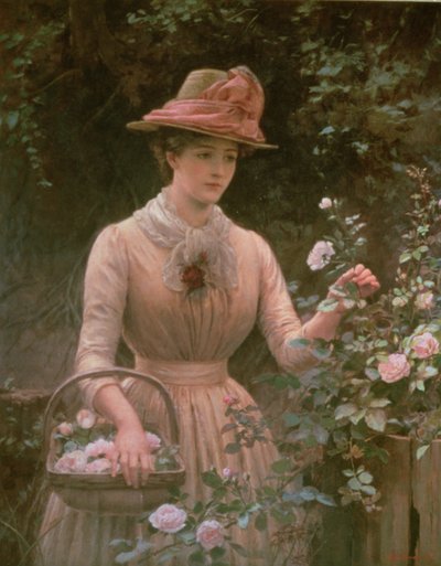 Picking Roses by Charles Sillem Lidderdale